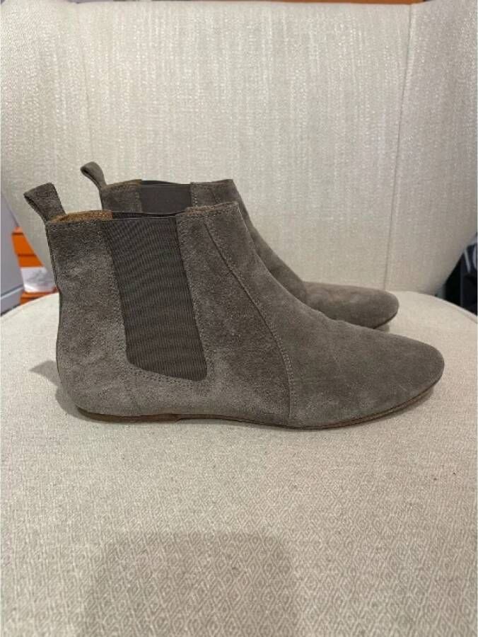 Isabel Marant Pre-owned Suede boots Gray Dames