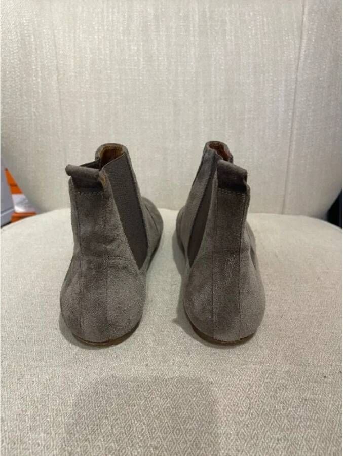 Isabel Marant Pre-owned Suede boots Gray Dames