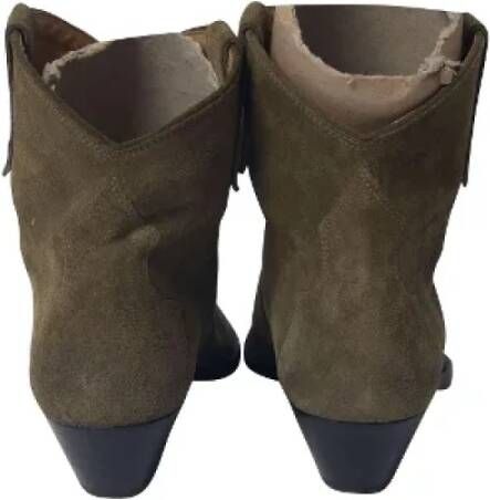 Isabel Marant Pre-owned Suede boots Green Dames