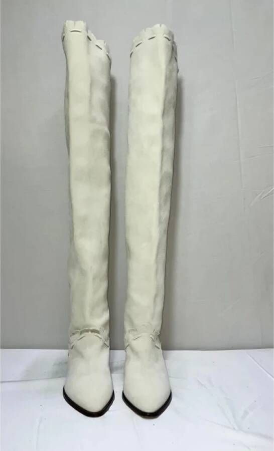 Isabel Marant Pre-owned Suede boots White Dames