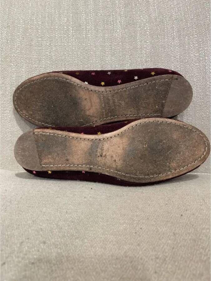 Isabel Marant Pre-owned Suede flats Purple Dames