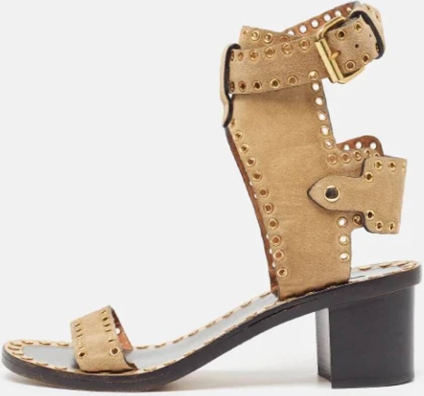 Isabel Marant Pre-owned Suede sandals Brown Dames