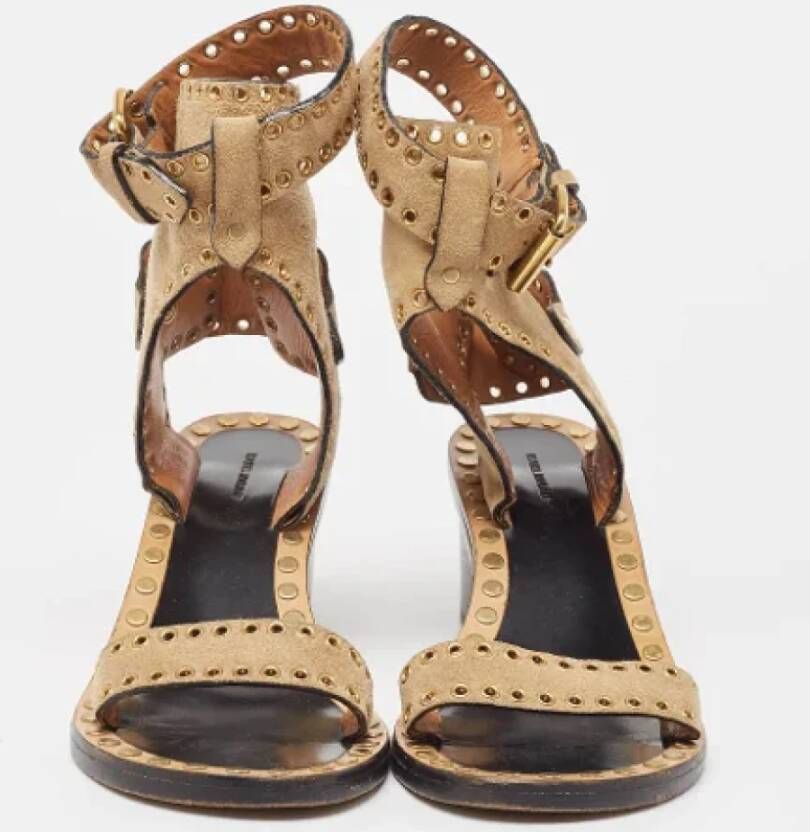 Isabel Marant Pre-owned Suede sandals Brown Dames