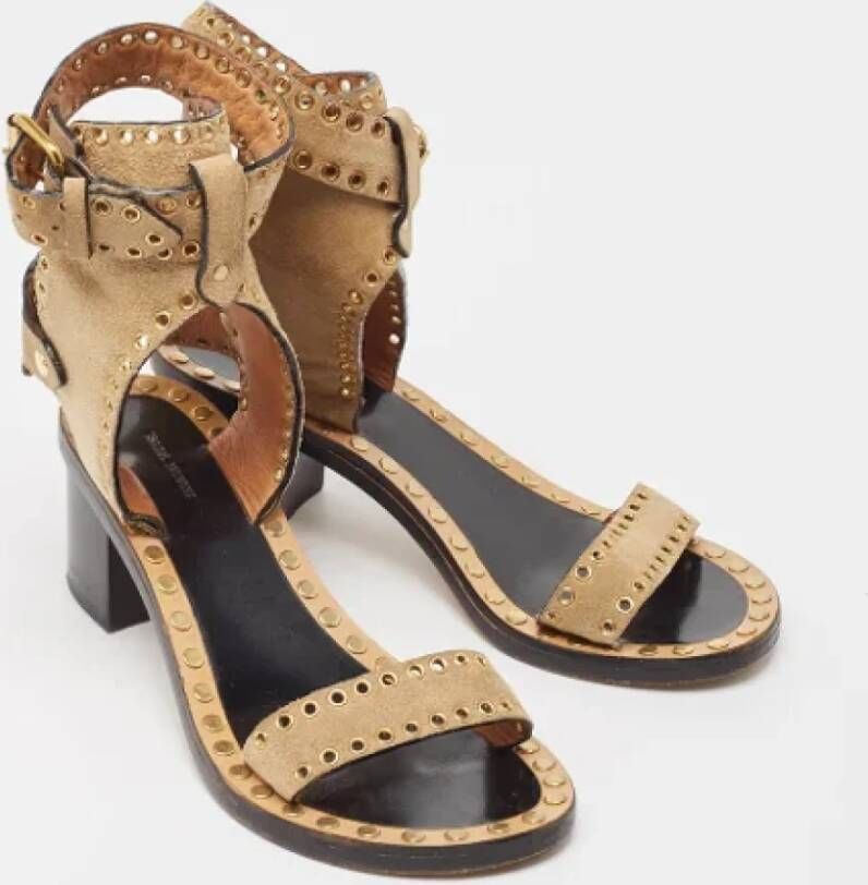 Isabel Marant Pre-owned Suede sandals Brown Dames