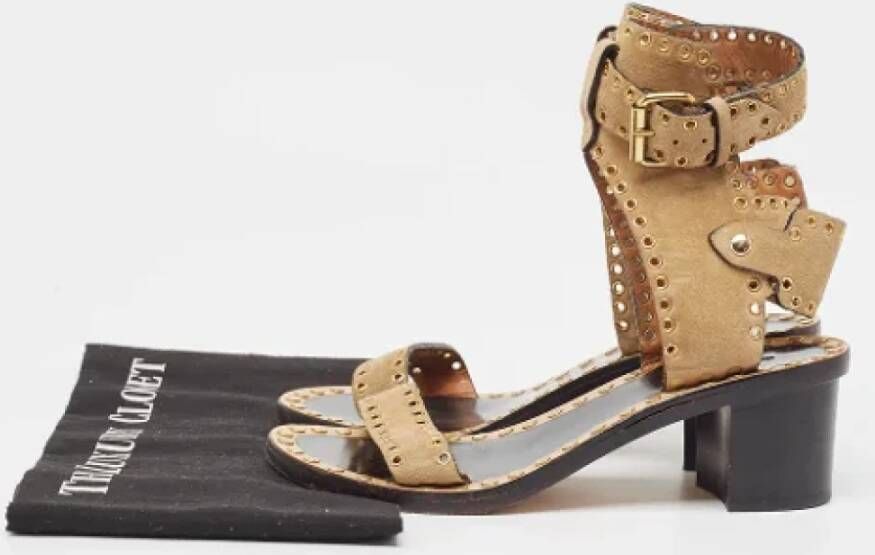 Isabel Marant Pre-owned Suede sandals Brown Dames