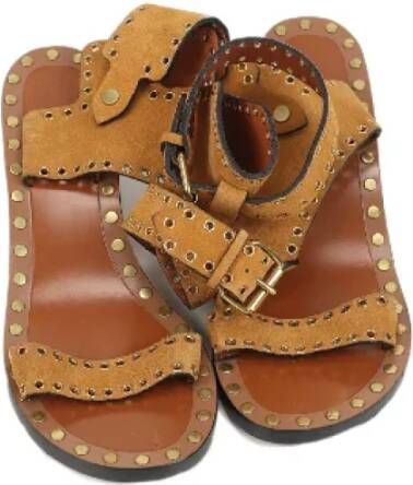 Isabel Marant Pre-owned Suede sandals Brown Dames