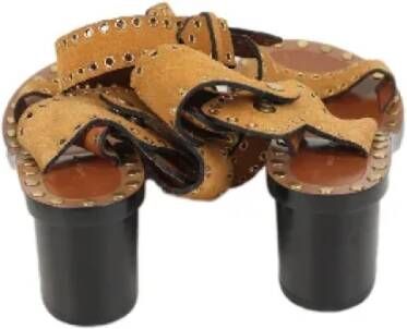 Isabel Marant Pre-owned Suede sandals Brown Dames