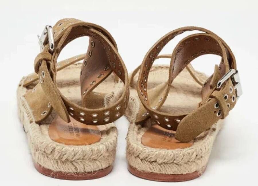 Isabel Marant Pre-owned Suede sandals Brown Dames