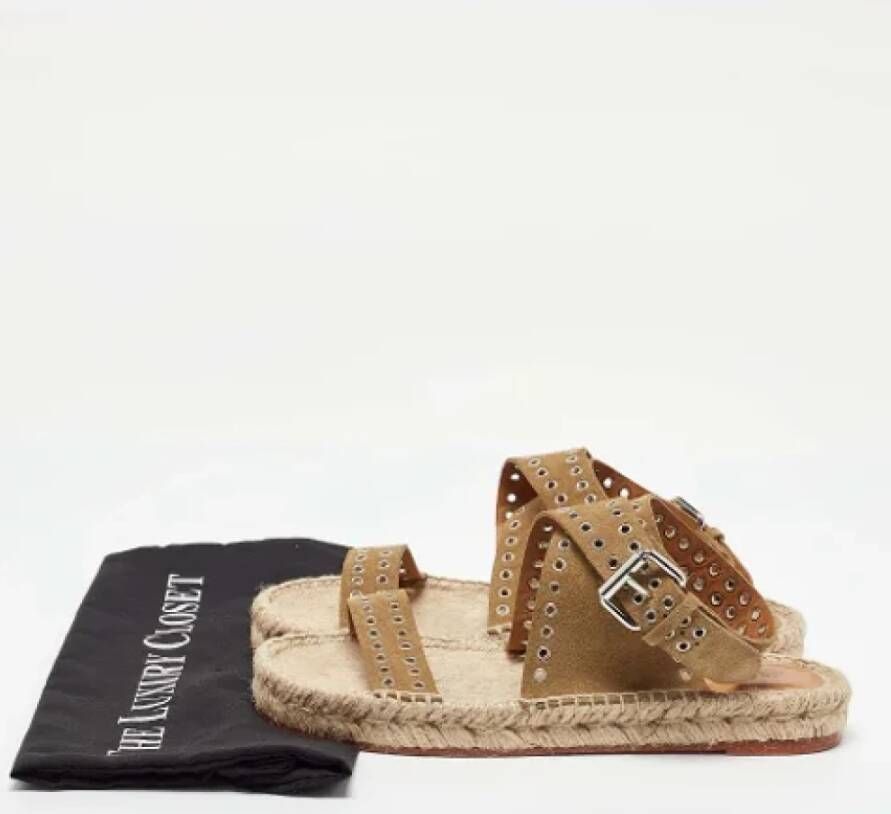 Isabel Marant Pre-owned Suede sandals Brown Dames