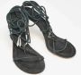 Isabel Marant Pre-owned Suede sandals Green Dames - Thumbnail 2