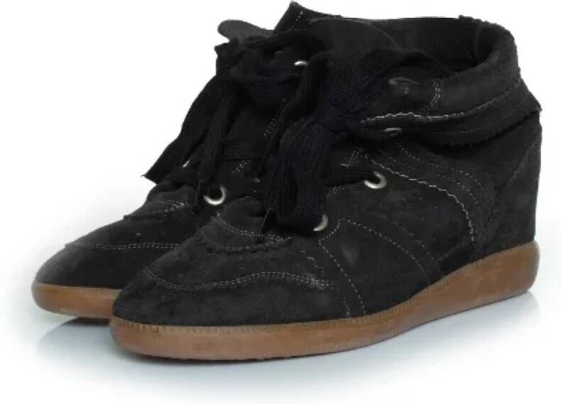 Isabel Marant Pre-owned Suede sneakers Black Dames