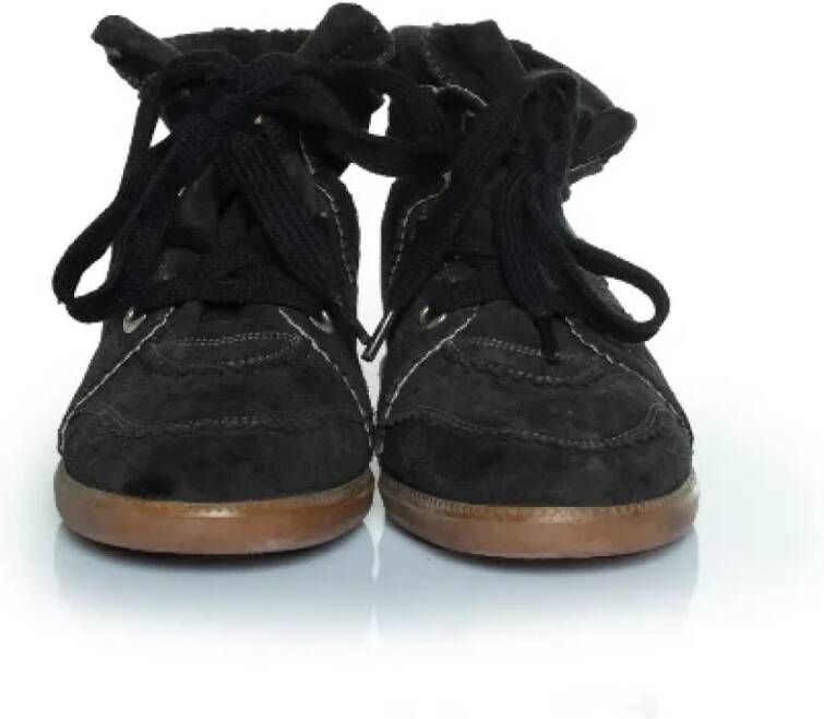 Isabel Marant Pre-owned Suede sneakers Black Dames