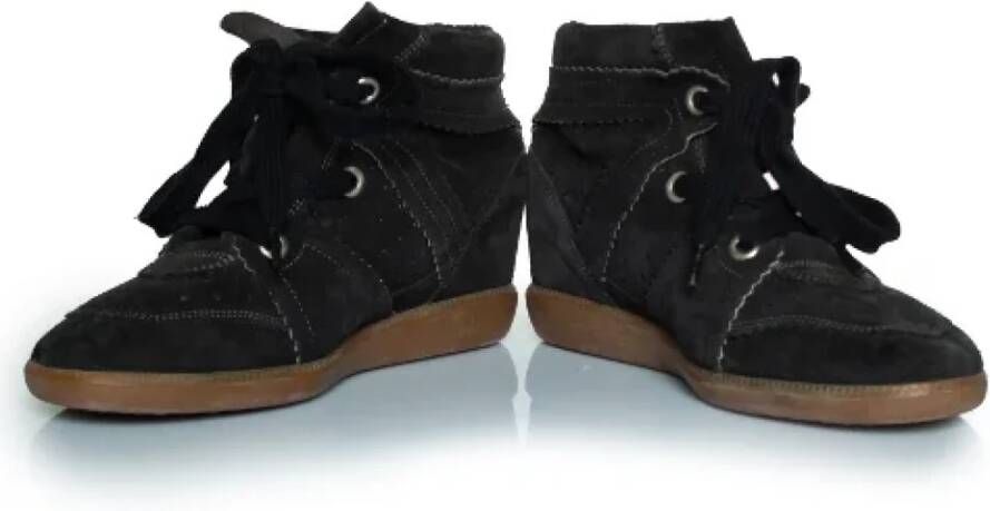 Isabel Marant Pre-owned Suede sneakers Black Dames