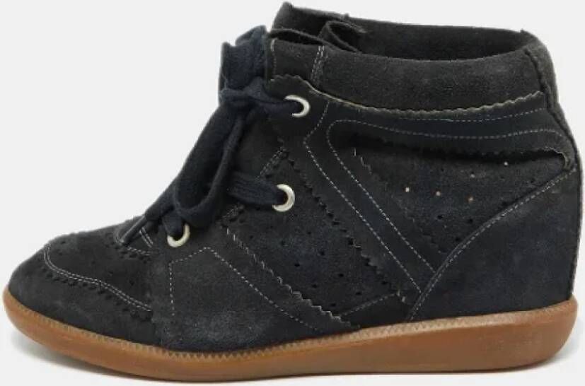 Isabel Marant Pre-owned Suede sneakers Black Dames