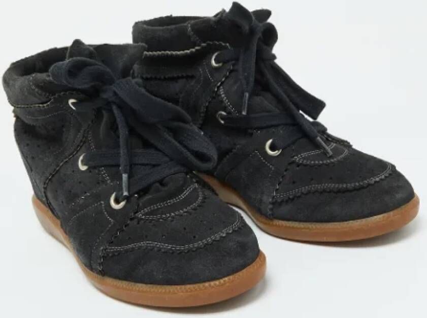 Isabel Marant Pre-owned Suede sneakers Black Dames