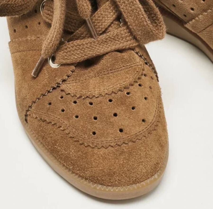 Isabel Marant Pre-owned Suede sneakers Brown Dames