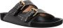 Isabel marant Leren Slides met Verstelbare Bandjes Black Dames - Thumbnail 9