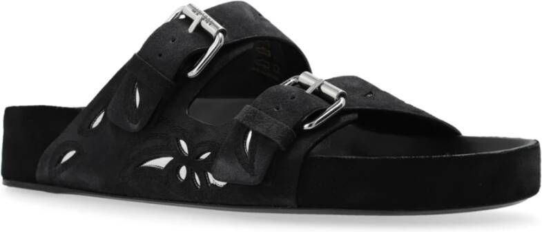 Isabel marant Slippers `Lennyo` Black Dames