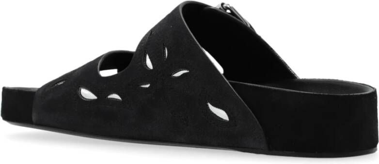 Isabel marant Slippers `Lennyo` Black Dames