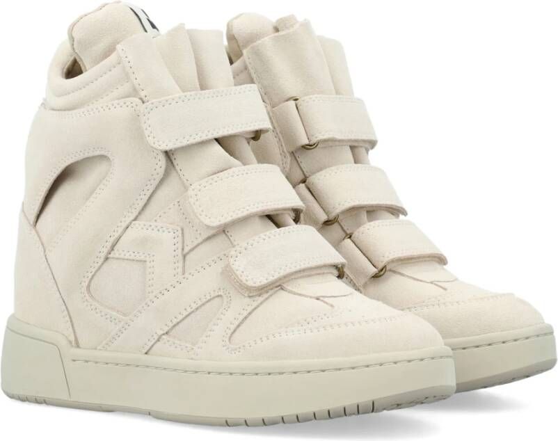 Isabel marant Stijlvolle hoge sneakers met verborgen sleehak Beige Dames