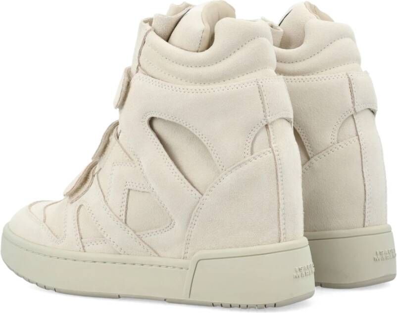 Isabel marant Stijlvolle hoge sneakers met verborgen sleehak Beige Dames