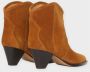 Isabel marant Wildlederstiefel met 60mm Tapered Hak Brown Dames - Thumbnail 2