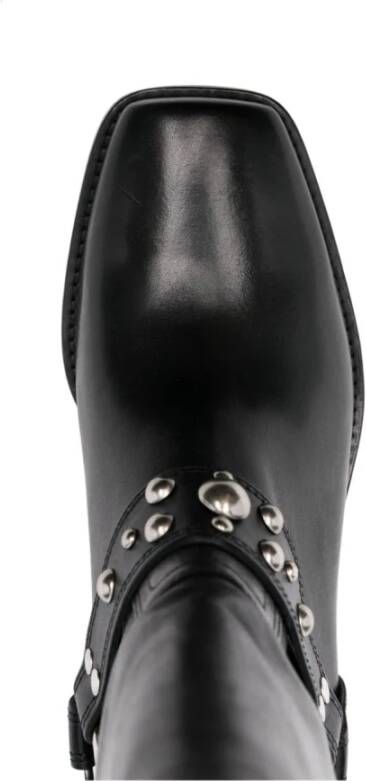 Isabel marant Studded Bikerlaarzen Black Dames