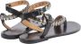 Isabel marant Studded Leather Flat Sandals in Black Gold Black Dames - Thumbnail 3