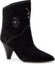 Isabel marant Studded Suede Enkellaarzen Black Dames - Thumbnail 2