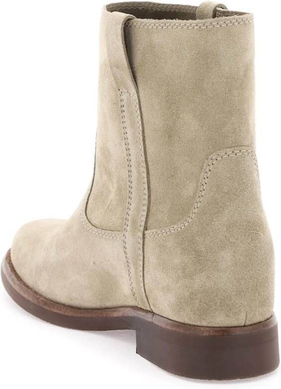 Isabel marant Susee Suède Enkellaarzen Beige Dames