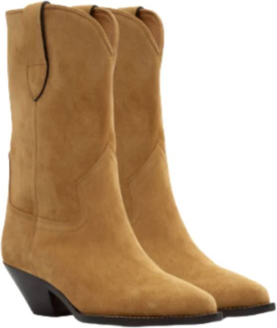 Isabel marant Taupe Suède Boho Chic Enkellaarzen Brown Dames