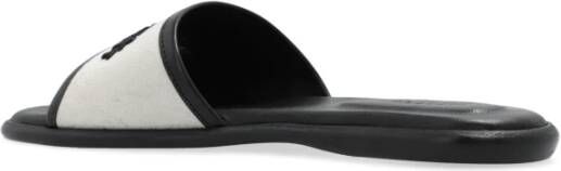 Isabel marant Vikee slides met logo Beige Dames