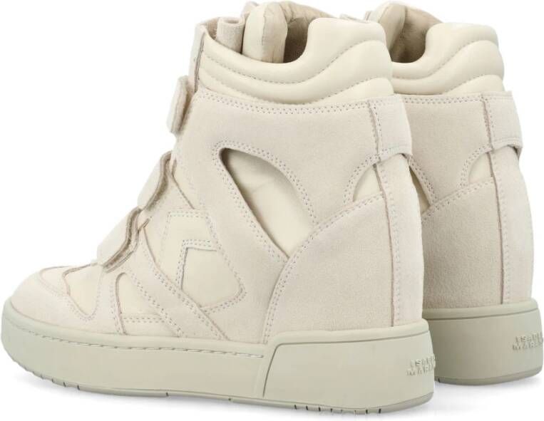 Isabel marant Witte High Top Sneakers met Verborgen Sleehak White Dames