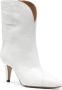 Isabel marant Witte Leren Hoge Hakken Laarzen White Dames - Thumbnail 14