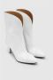 Isabel marant Witte Leren Hoge Hakken Laarzen White Dames - Thumbnail 8