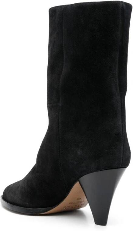 Isabel marant Zwarte Enkellaarzen Black Dames