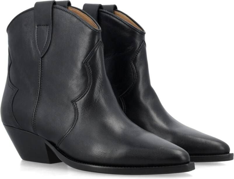 Isabel marant Zwarte Gesloten Teen Cowboy Laarzen Black Dames