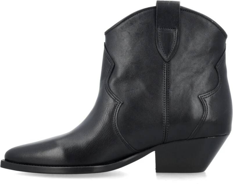 Isabel marant Zwarte Gesloten Teen Cowboy Laarzen Black Dames