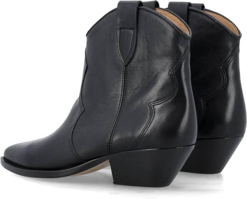 Isabel marant Zwarte Gesloten Teen Cowboy Laarzen Black Dames