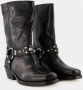 Isabel marant Zwarte Leren Instaplaarzen Black Dames - Thumbnail 2