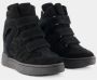 Isabel marant Zwarte Leren Sneakers met Velcro Straps Black Dames - Thumbnail 9