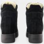 Isabel marant Zwarte Leren Sneakers met Velcro Straps Black Dames - Thumbnail 10