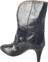 Isabel marant Zwarte Leren Western Enkellaarzen Black Dames - Thumbnail 4