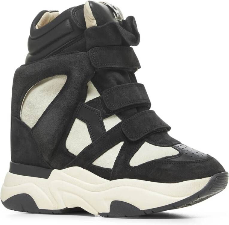 Isabel marant Zwarte Suède High-Cut Sneakers Black Dames