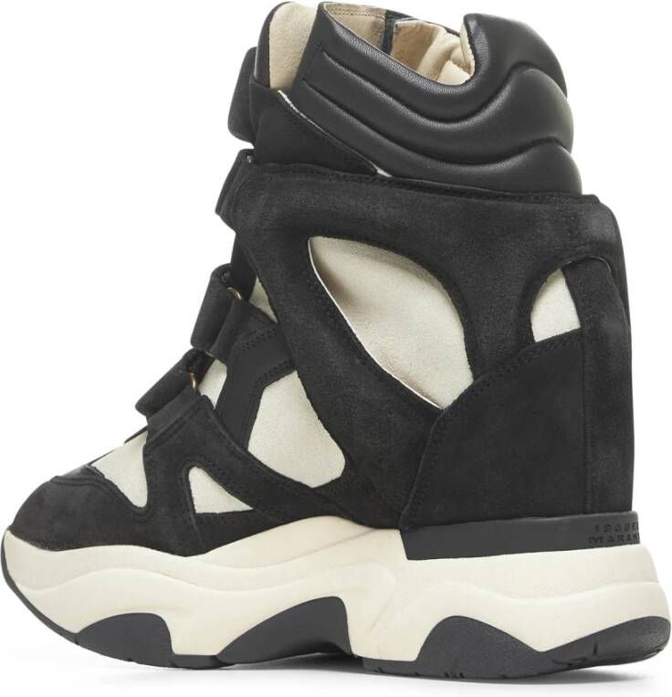 Isabel marant Zwarte Suède High-Cut Sneakers Black Dames