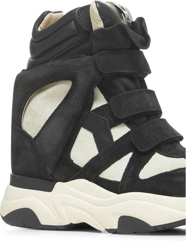 Isabel marant Zwarte Suède High-Cut Sneakers Black Dames