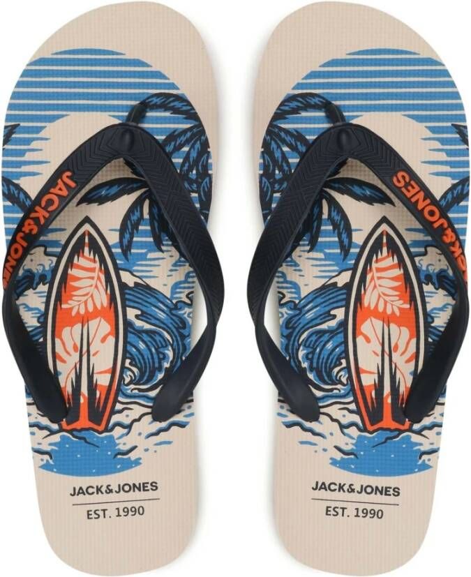 jack & jones Navy Blazer Flip flops Blue Heren