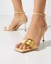 Jacquemus Krokodillenprint Leren Sandalen Cadeau White Dames - Thumbnail 2