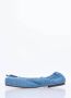 Jacquemus Denim Square Toe Ballerina Flats Blue Dames - Thumbnail 4