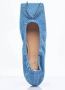 Jacquemus Denim Square Toe Ballerina Flats Blue Dames - Thumbnail 7